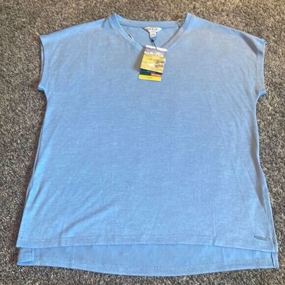 Orvis Woman’s Short Sleeve Tunic Knit Top Size S/P New - Picture 2 of 6